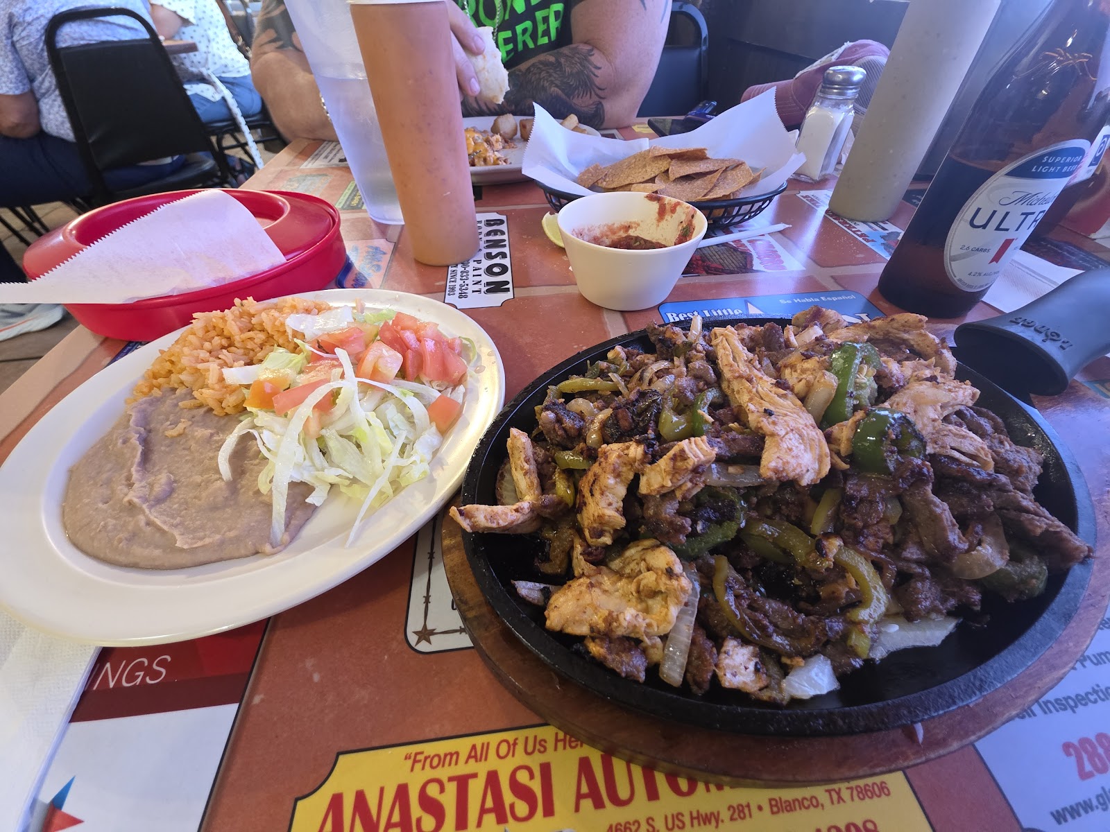 Fresh Mexican dish served at Hacienda El Charro